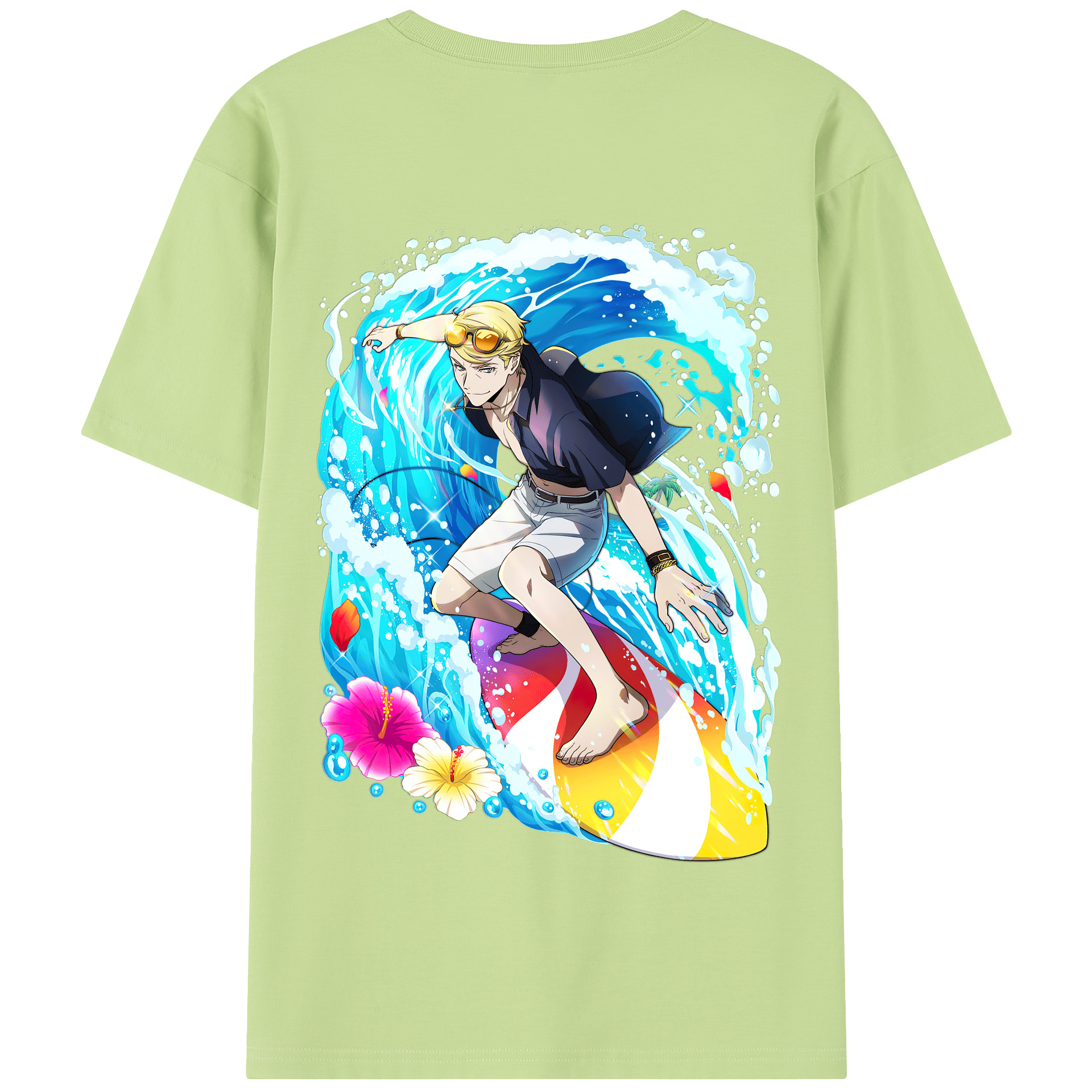 （画像用） 文豪ストレイドッグス Bungo Stray Dogs 綿100％半袖Tシャツ（背面プリント）